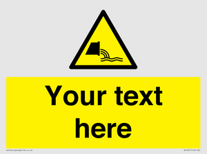 Custom Warning sewage effluent outfall